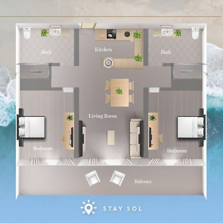 Apartment With Bay View Balcony - Pool - Up To 6 - Gym Hollywood Bagian luar foto
